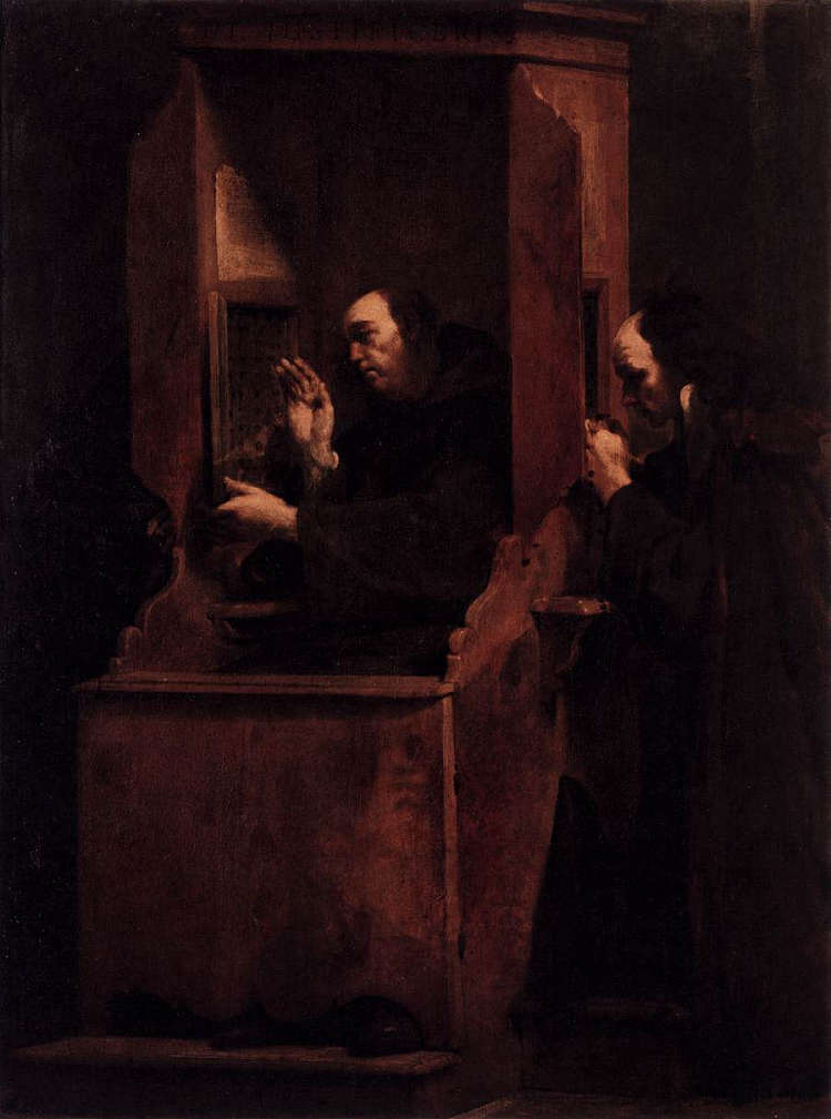 七圣事 - 忏悔 The Seven Sacraments - Confession (1712),朱塞佩·玛丽亚·克雷斯皮