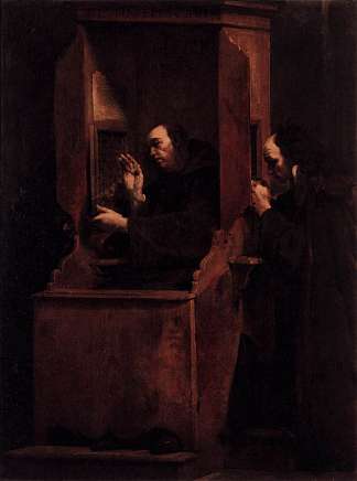 七圣事 – 忏悔 The Seven Sacraments – Confession (1712)，朱塞佩·玛丽亚·克雷斯皮