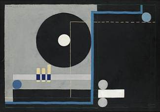 黑色结构 Konstruktion på svart (1930)，约斯塔阿德里安·尼尔森