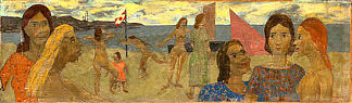 海滩场景 Beach Scene，格雷戈尔·米肖龙泽