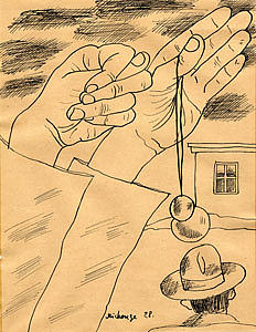 无题绘图 Untitled Drawing (1928)，格雷戈尔·米肖龙泽