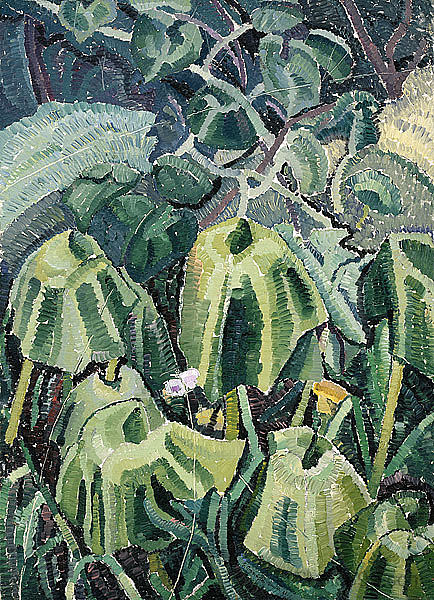 南瓜叶下垂 Pumpkin leaves drooping (1926)，格雷丝·科辛顿·史密斯