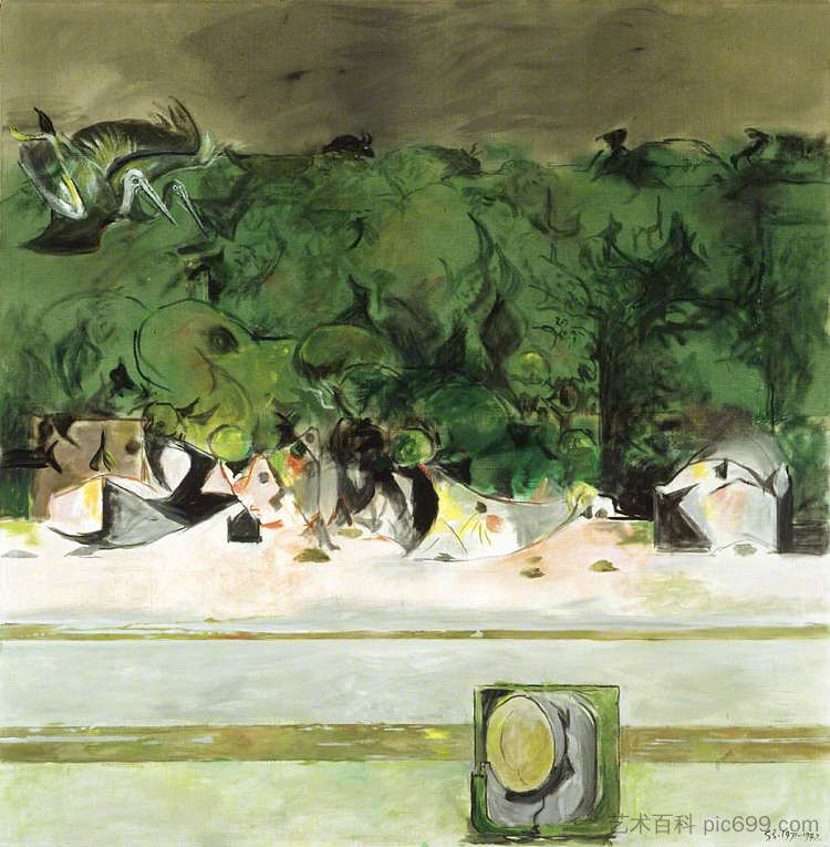 鸟河口 Estuary with Birds (1972)，格雷厄姆·萨瑟兰