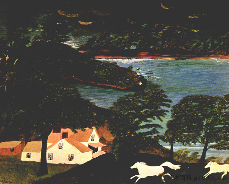 暴风雨正在水面上 A Storm Is on the Water Now (1947),摩西奶奶