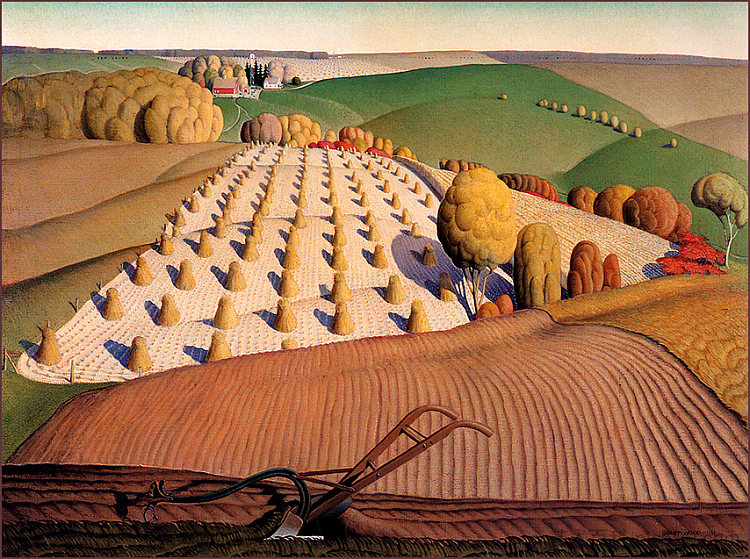 秋耕 Fall Plowing (1931)，格兰特伍德