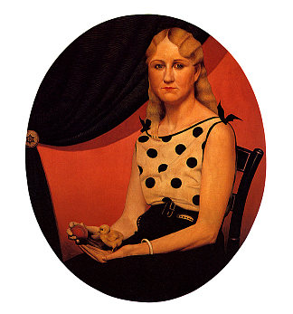 楠楠画像 Portrait of Nan (1933)，格兰特伍德