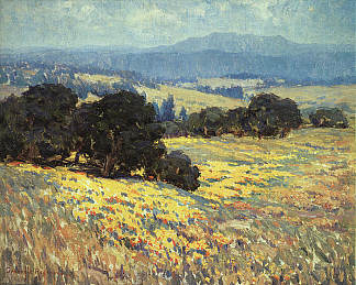 伦，“加州橡树和罂粟花” Len,”california Oaks and Poppies”，格兰维尔雷德蒙德