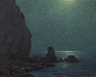 月光下的卡特琳娜岛海岸 Catalina Island Coast Under a Moonlit Sky，格兰维尔雷德蒙德