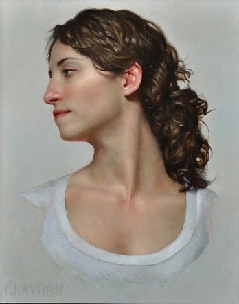 向右看的年轻女子（苏珊娜（缪斯）） Young Woman Looking to Her Right (Susanna (muse)) (2010)，格雷顿·帕里什