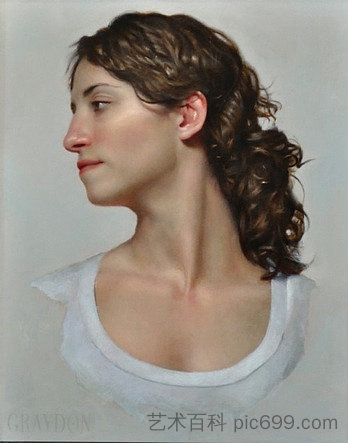 向右看的年轻女子（苏珊娜（缪斯）） Young Woman Looking to Her Right (Susanna (muse)) (2010)，格雷顿·帕里什