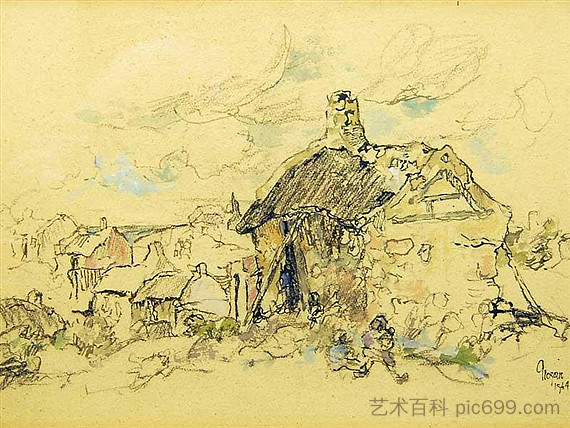 小屋和数字 Cottages & Figures (1964)，格雷戈尔·布萨尔