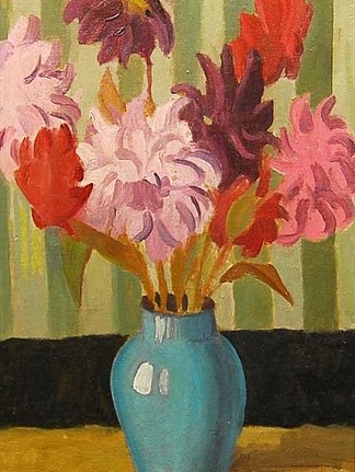 静物花 Still Life Flowers (1938)，格雷戈尔·布萨尔