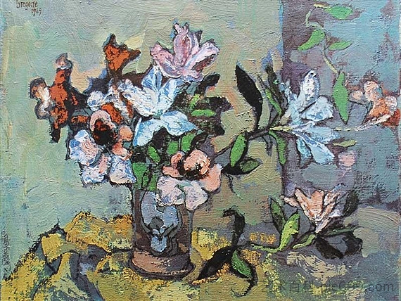 静物花 Still Life Flowers，格雷戈尔·布萨尔