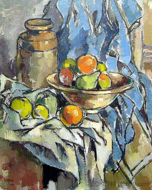 静物与水果 Still life with fruit (1956)，格雷戈尔·布萨尔