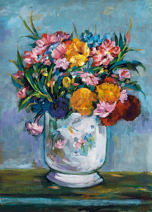 静物：花 Still Life: Flowers (1950)，关子兰