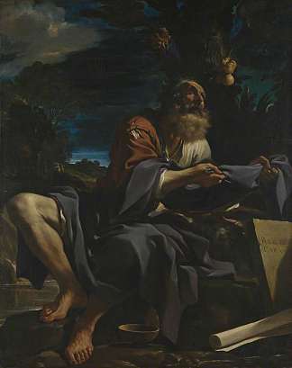乌鸦喂养的以利亚 Elijah fed by Ravens (1620)，圭尔奇诺