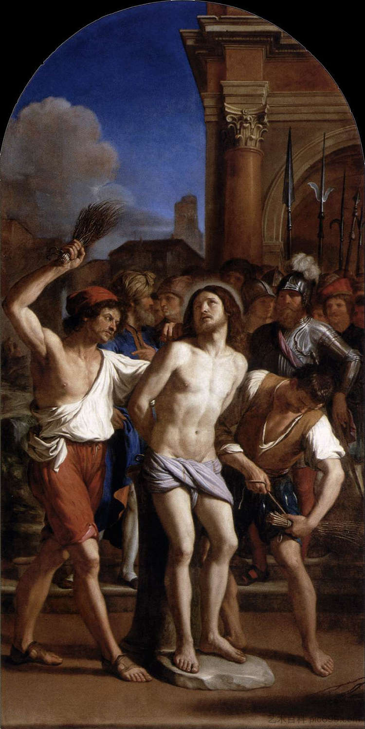 基督的鞭笞 The Flagellation of Christ (1644)，圭尔奇诺