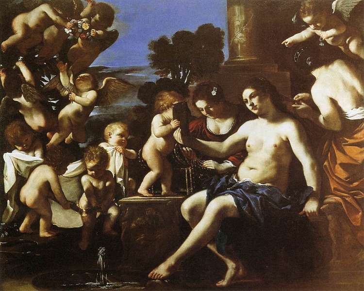 维纳斯的厕所 The Toilet of Venus (1623)，圭尔奇诺