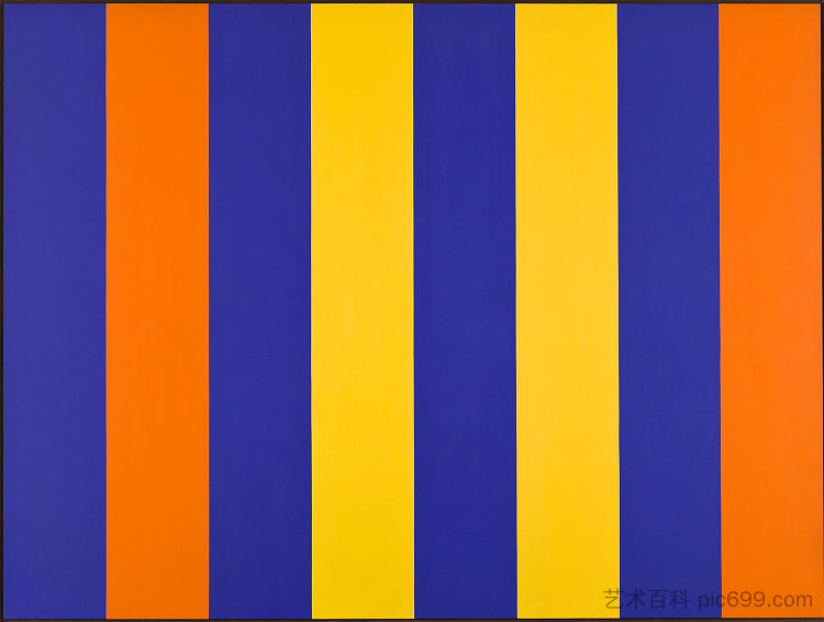 橙蓝色空间 Orange-Blue Space (1964)，圭多·莫里拉尼