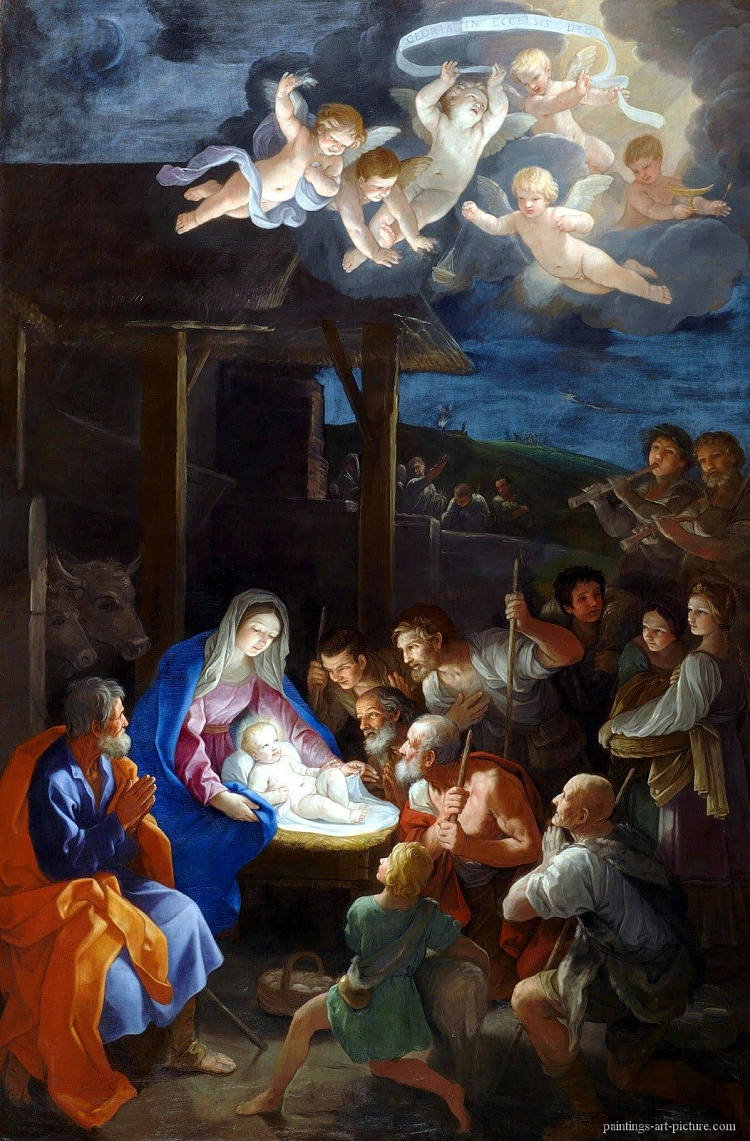 牧羊人的崇拜 Adoration of the Shepherds (1630 - 1642)，纪多·雷尼