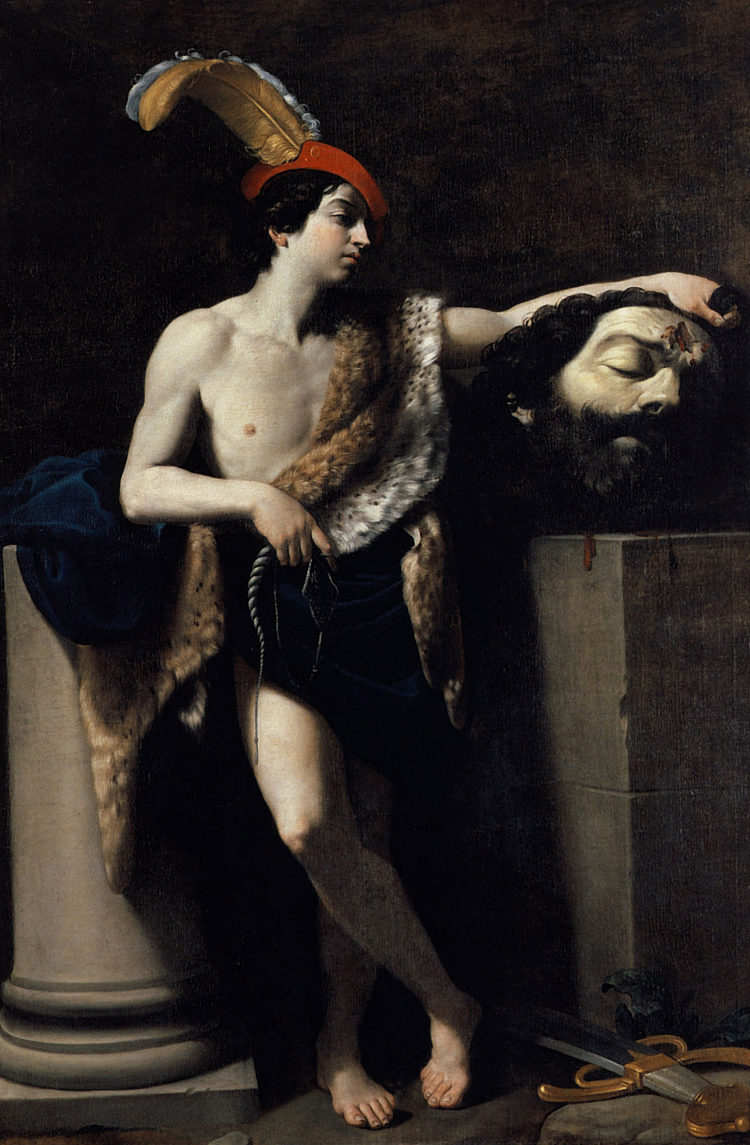大卫与歌利亚的头 David with the head of Goliath (1606)，纪多·雷尼