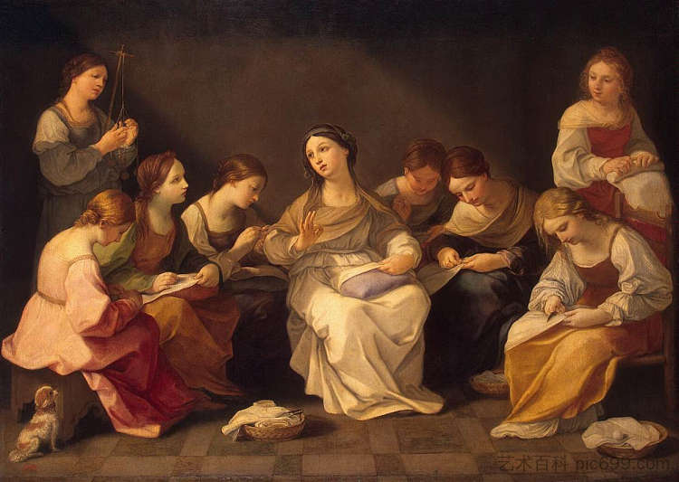 圣母教育 Education of the Virgin (1640 - 1642)，纪多·雷尼