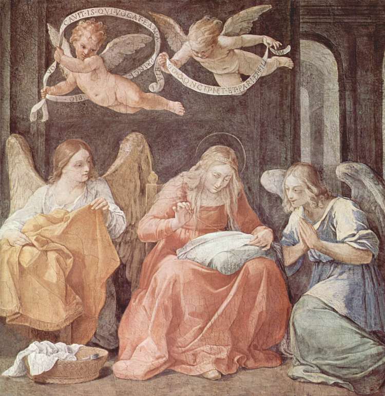 玛丽和天使 Mary and angels (1609 - 1611)，纪多·雷尼