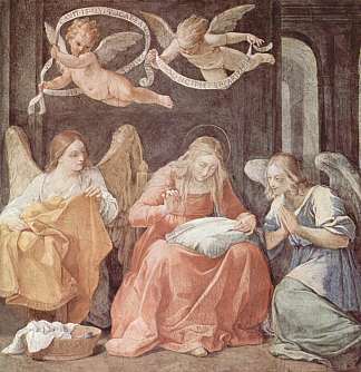 玛丽和天使 Mary and angels (1609 – 1611)，纪多·雷尼