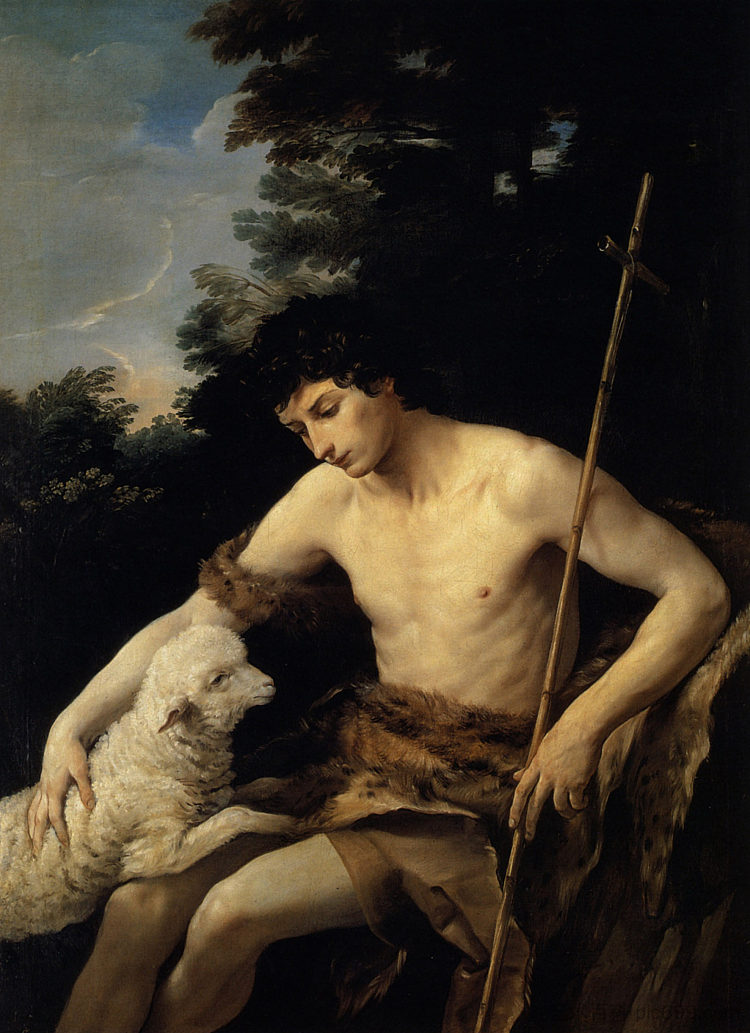 旷野中的施洗者圣约翰 St. John the Baptist in the Wilderness (1625)，纪多·雷尼