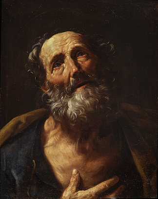 圣彼得忏悔 St. Peter Penitent (c.1600)，纪多·雷尼