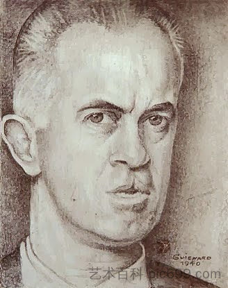 自画像 Auto Retrato (1940),阿尔贝托·达维加·吉尼亚德