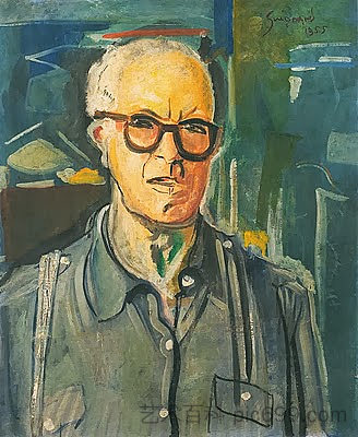 自画像 Auto Retrato (1955),阿尔贝托·达维加·吉尼亚德