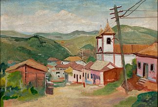 萨巴拉的景观 Paisagem De Sabará (1950)，阿尔贝托·达维加·吉尼亚德