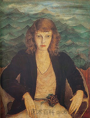 费利西塔斯·巴雷托的肖像 Retrato De Felicitas Barreto (1931)，阿尔贝托·达维加·吉尼亚德