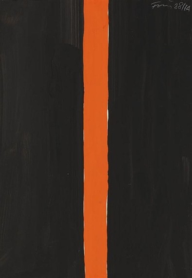 无题（黑色和橙色） Untitled (Black and Orange) (1988)，冈瑟·弗格