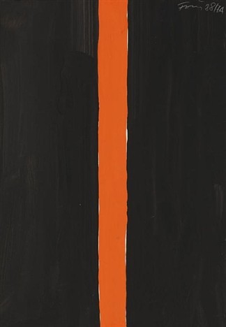 无题（黑色和橙色） Untitled (Black and Orange) (1988)，冈瑟·弗格