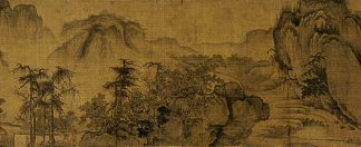 在山脉和山谷上空清除秋天的天空（细节） Clearing Autumn Skies over Mountains and Valleys (detail) (1072)，郭曦