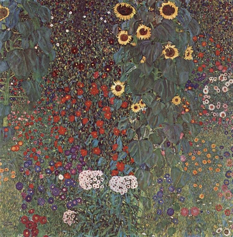 碧桂园与向日葵 Country Garden with Sunflowers (1905 - 1906)，古斯塔夫·克林姆特
