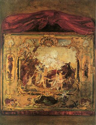 剧院幕布草稿 Draft of a theater curtain (1894)，古斯塔夫·克林姆特