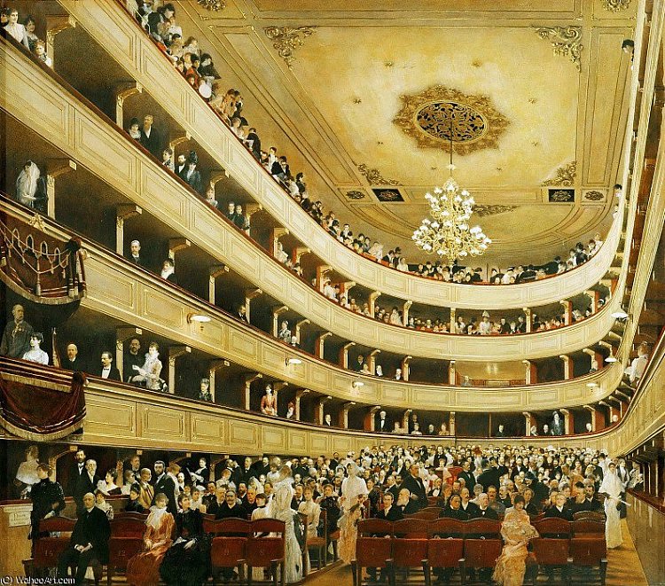 老城堡剧院 The Old Burgtheater (1888 - 1889)，古斯塔夫·克林姆特