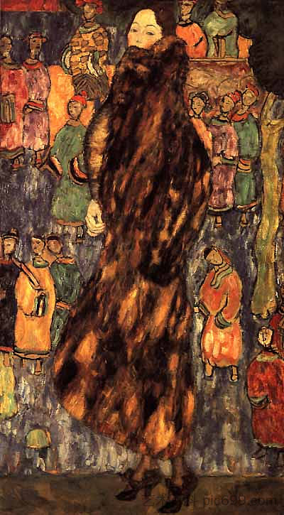 The Polecat Fur （未完成） The Polecat Fur (unfinished) (1916 - 1918)，古斯塔夫·克林姆特