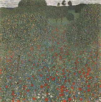 罂粟田 Poppy Field (1907)，古斯塔夫·克林姆特