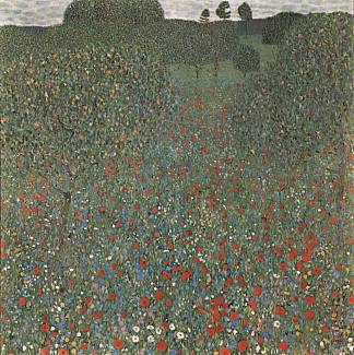 罂粟田 Poppy Field (1907)，古斯塔夫·克林姆特