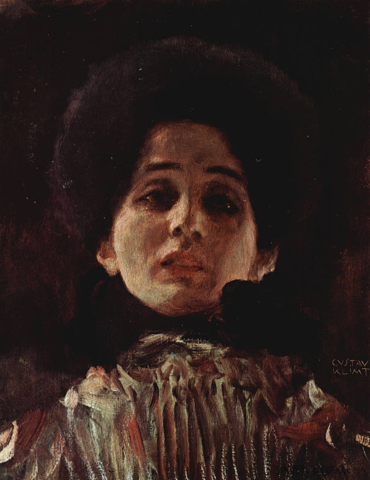 一个女人的肖像 Portrait of a Woman (1898 - 1899)，古斯塔夫·克林姆特