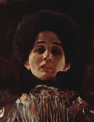 一个女人的肖像 Portrait of a Woman (1898 – 1899)，古斯塔夫·克林姆特