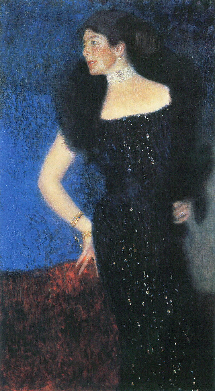 罗斯·冯·罗斯霍恩-弗里德曼的肖像 Portrait of Rose von Rosthorn-Friedmann (1900 - 1901)，古斯塔夫·克林姆特