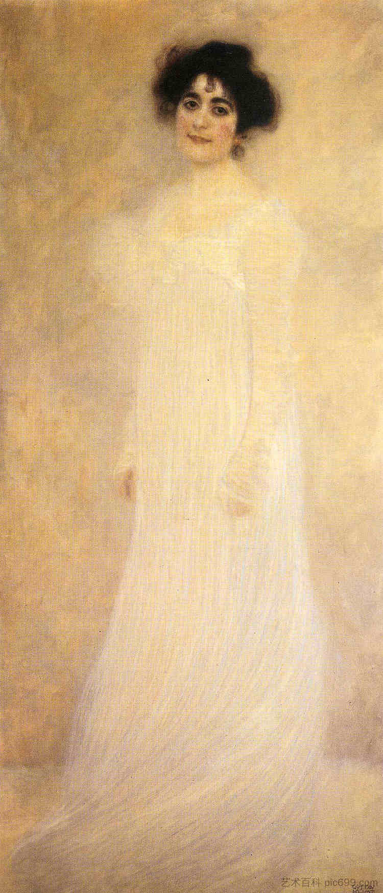 塞雷娜·莱德勒的肖像 Portrait of Serena Lederer (1899)，古斯塔夫·克林姆特