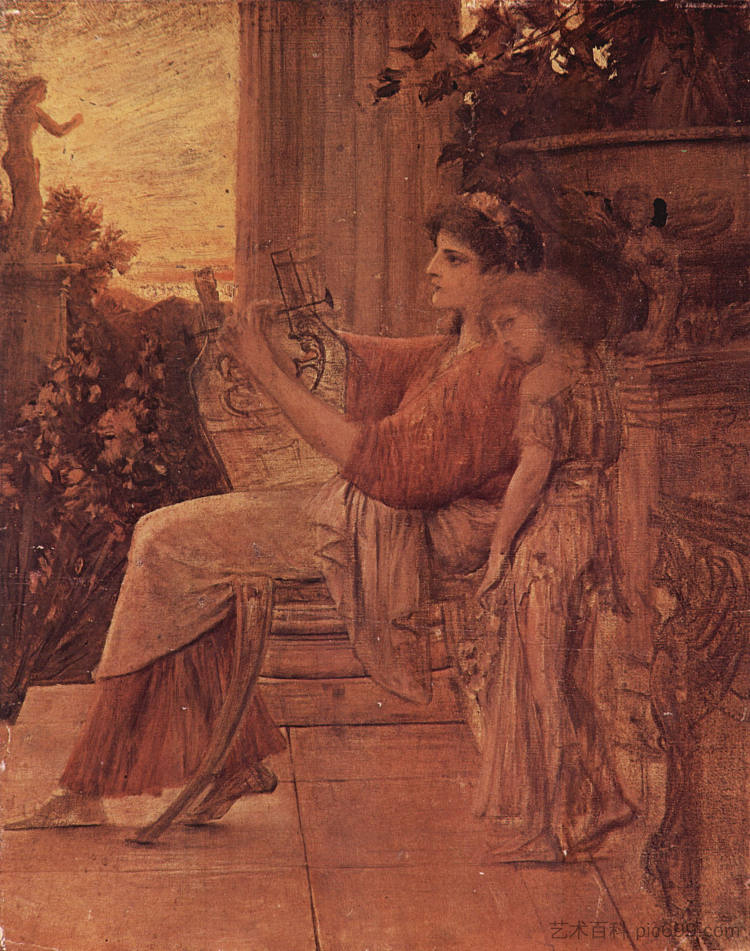 萨福 Sappho (1888 - 1890)，古斯塔夫·克林姆特