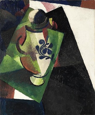 用花瓶构图 Composition with a Vase (1918)，古斯塔夫·布切特