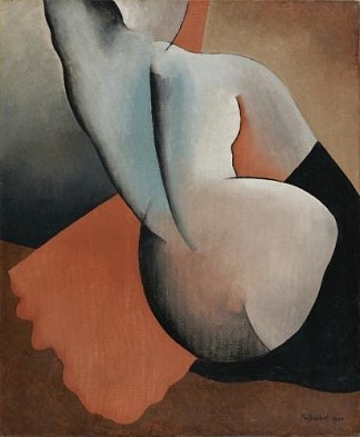 从后面看到的裸体 Nude seen from back (1930)，古斯塔夫·布切特